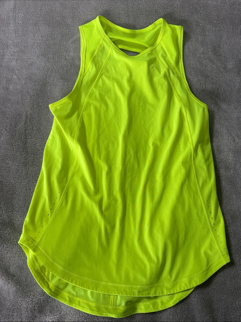 Lululemon Neon Yellow Women's Athletic Tank Top - Size 6/8
